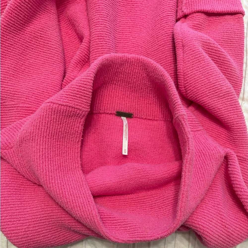 Free People Ottoman Pink Cowl Neck Sweater - Picture 7 of 9